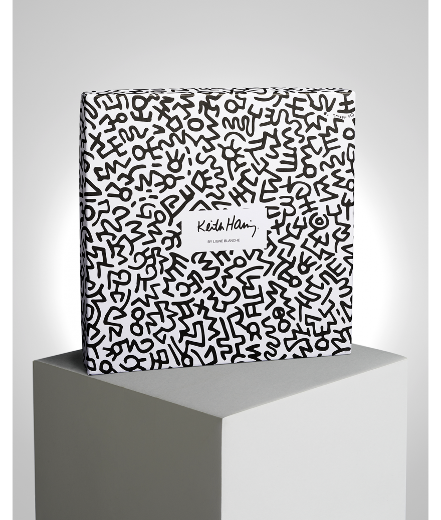 Keith Haring ”Gold Pattern” Porcelain Plate