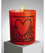 Keith Haring Red Running Heart Candle