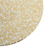 Keith Haring ”Gold Pattern” Porcelain Plate