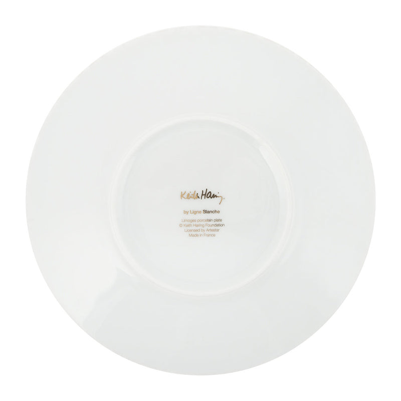 Keith Haring ”Gold Pattern” Porcelain Plate