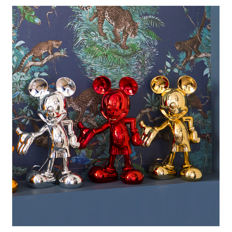 Mickey Welcome Chromed - Sculpture