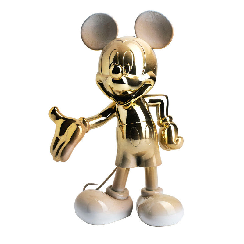 Mickey Welcome Degrade Gold & White - 30 CM Sculpture