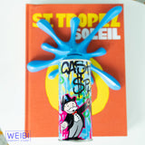 Graffiti Monopy Splash - Spray Can Sculpture
