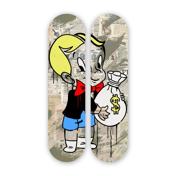 Is Richie Rich? - Acrylic Skate Wall Art