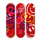 Smiley Party - Acrylic Skate Wall Art