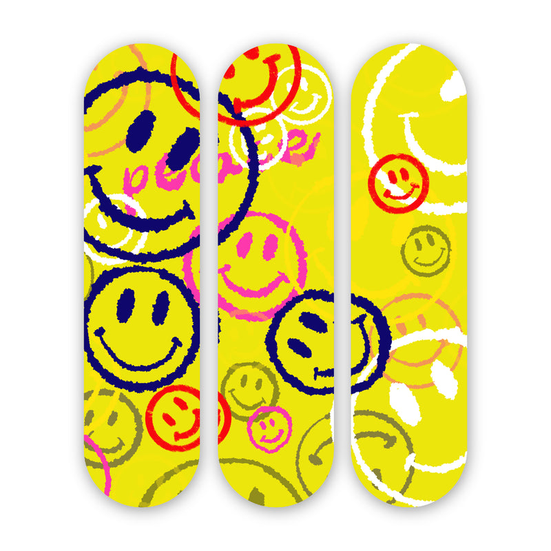 Smiley Party - Acrylic Skate Wall Art