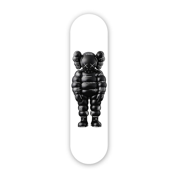 Kaws What Party Inspired White Background- Acrylic Skate Wall Art