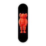 Kaws What Party Inspired Black Background- Acrylic Skate Wall Art