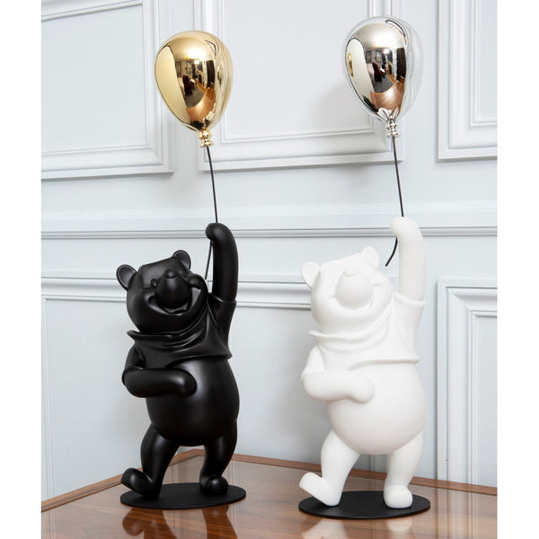 Winnie The Pooh Matt & Chromed Gold - Sculpture